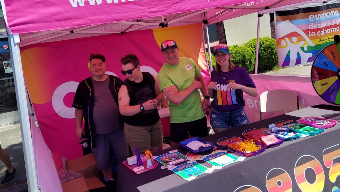 c895 team at Pride booth